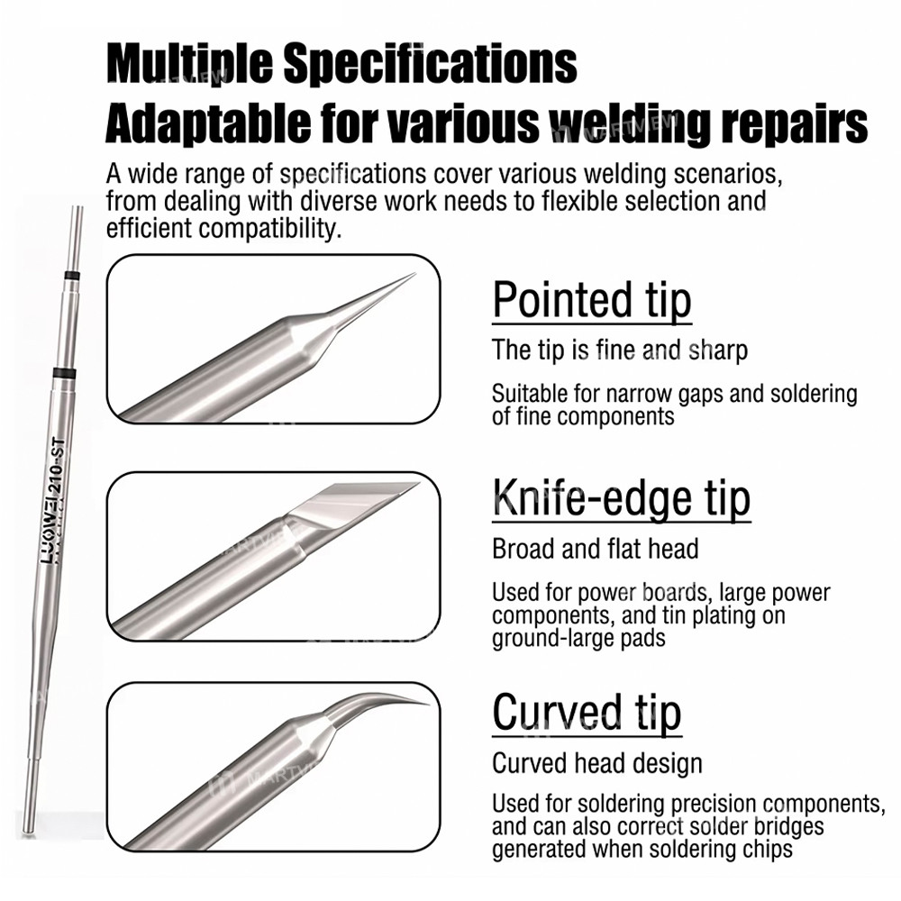 luowei 210-3s-lead-free-heating-core-with-3pcs-replacement-head-for-pcb-soldering-repair-2