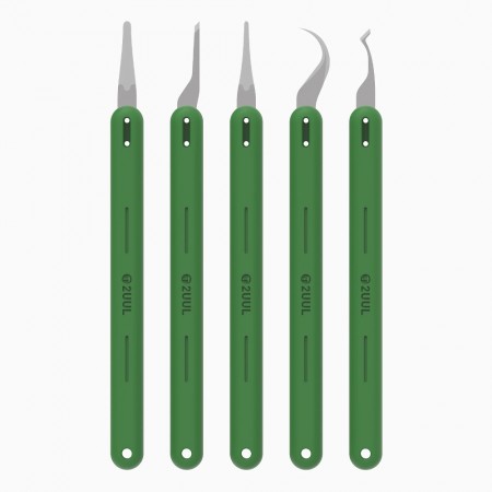 2uul DA22 5-in-1 Hand Finish QUICK Blades Set for PCB Underfill Clean