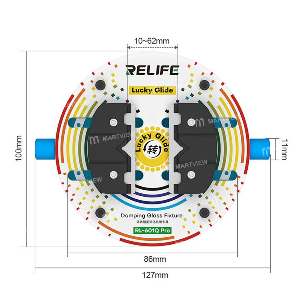 relife rl-601q-pro-rotating-damping-tempered-motherboard-repair-glass-fixture-7
