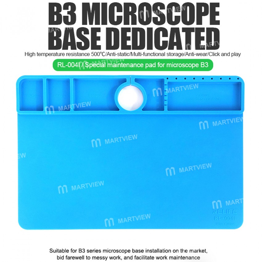 Relife RL-004I Insulation High-temperature Special Silicone Maintenance Pad for B3 Microscope Base