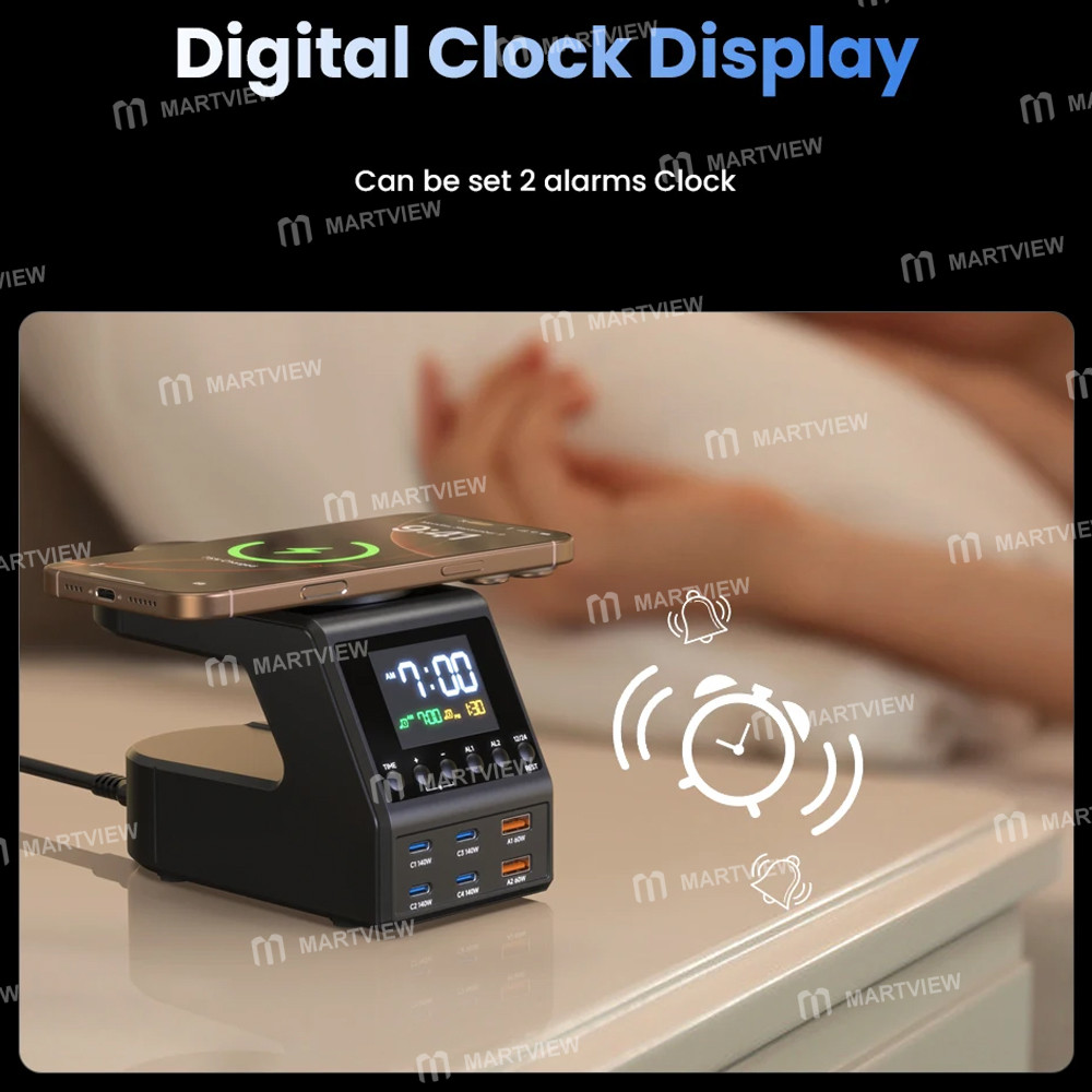 240w 6-port-pdqc-desktop-fast-charging-station-with-clock-display-and-wireless-charging-6