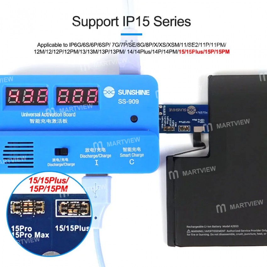 sunshine ss-909-v90-universal-battery-intelligent-activation-board-for-iphone-15-series-android-3