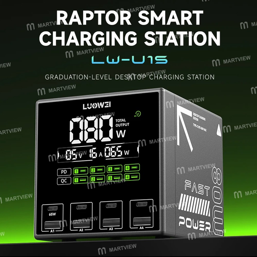 luowei lw-u1s-80w-8-port-usb-type-c-paptor-smart-desktop-charging-station-3