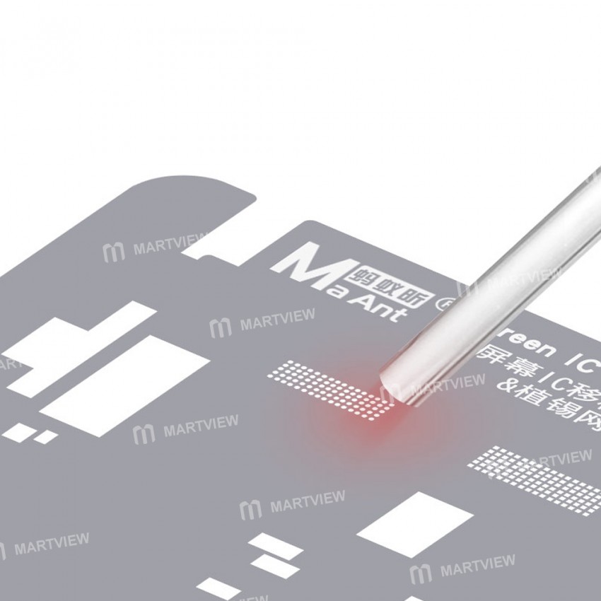Maant Screen IC Transplant Protection & Tin Planting BGA Reballing Stencil Set for iPhone 11 to 13Pr