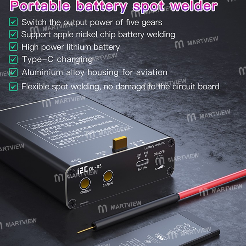 i2C DL-03 Failure Detection Short Circuit Repair Spot Welder for Lithium Battery