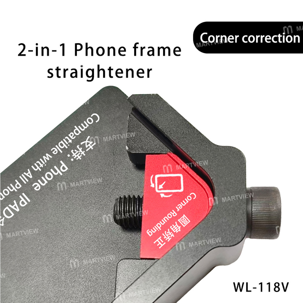 wylie wl-118v-2-in-1-bezel-frame-straightener-for-iphone-ipad-right-angle-rounded-corner-correction-
