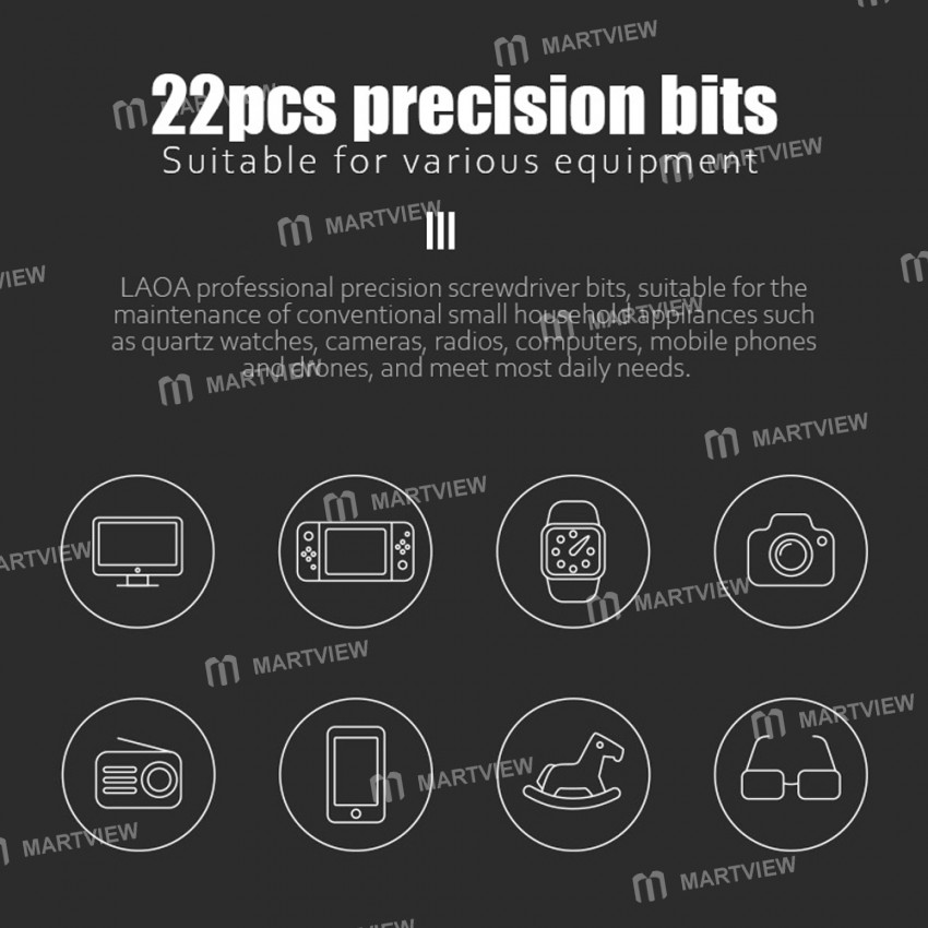 laoa 22-in-1-magnetic-precision-screwdriver-set-with-s2-material-bits-7