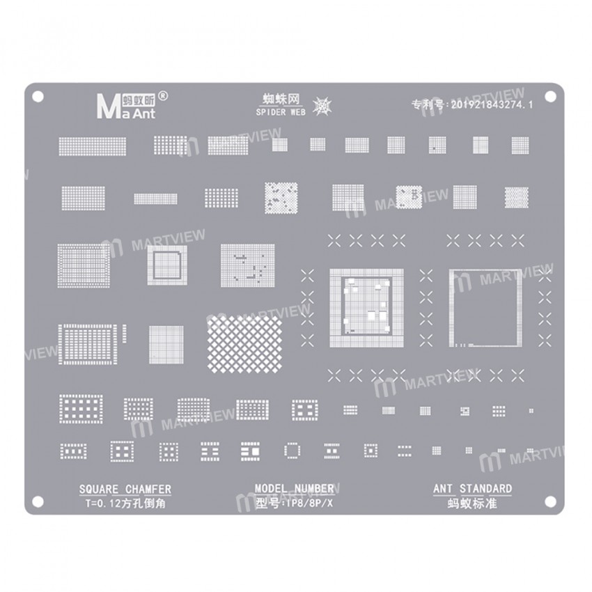 aant 9-in-1-square-hole-012mm-bga-reballing-stencil-set-for-iphone-6-to-14pro-max-9