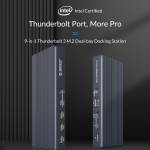 Orico TB3-S2 9-in-1 Multi-function NVME/SATA SSD Docking Station Thunderbolt3 HUB with M.2 Shell
