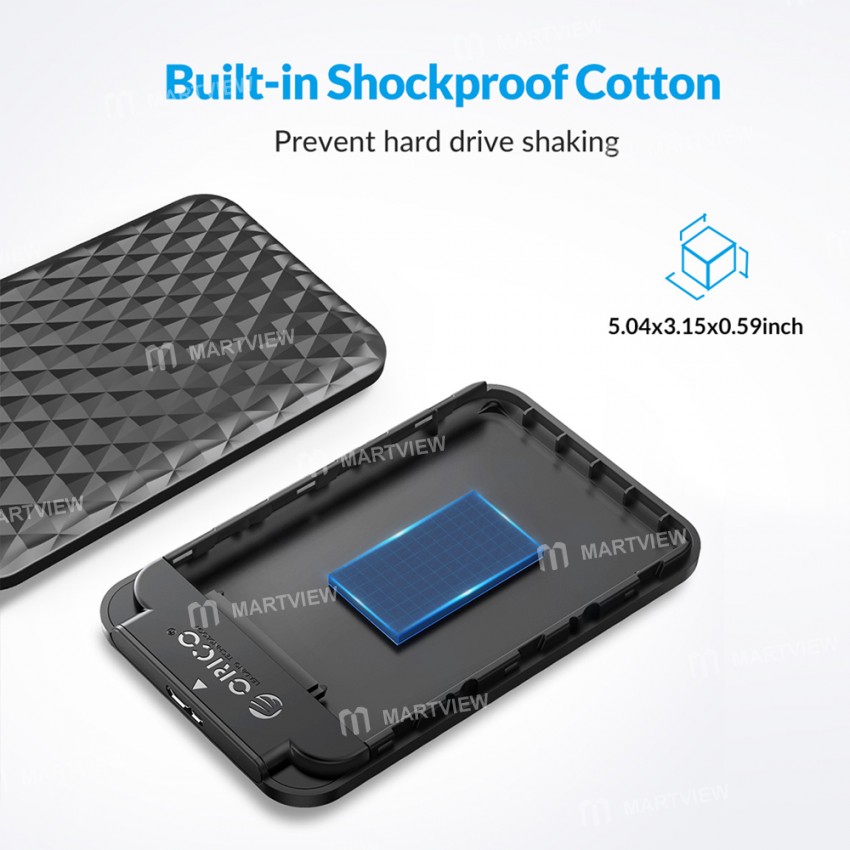 Orico 2.5-inch SATA to USB 3.0 External HDD Case