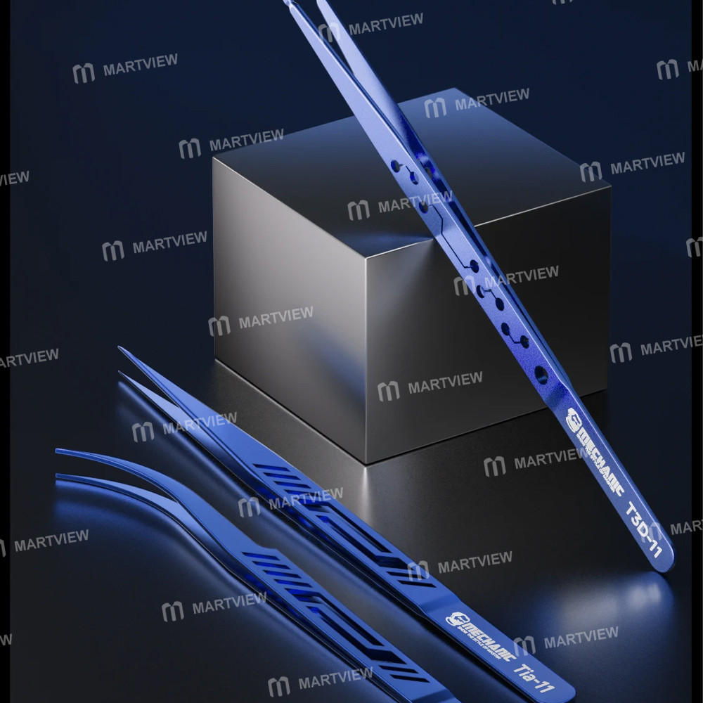 mechanic t3d-11-tia-11-tia-16-motherboard-flying-wire-titanium-alloy-tweezers-5