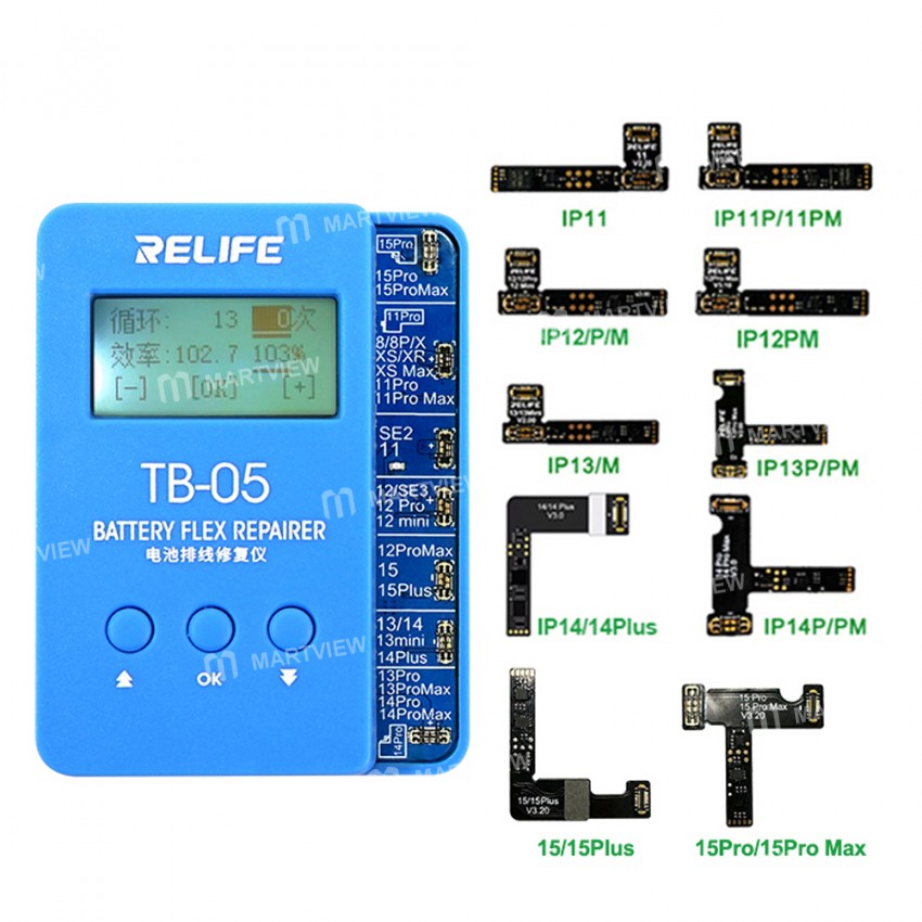 relife tb-05-v90-battery-repair-instrument-for-iphone-8-to-15pro-max-battery-data-cycles-recovery-5