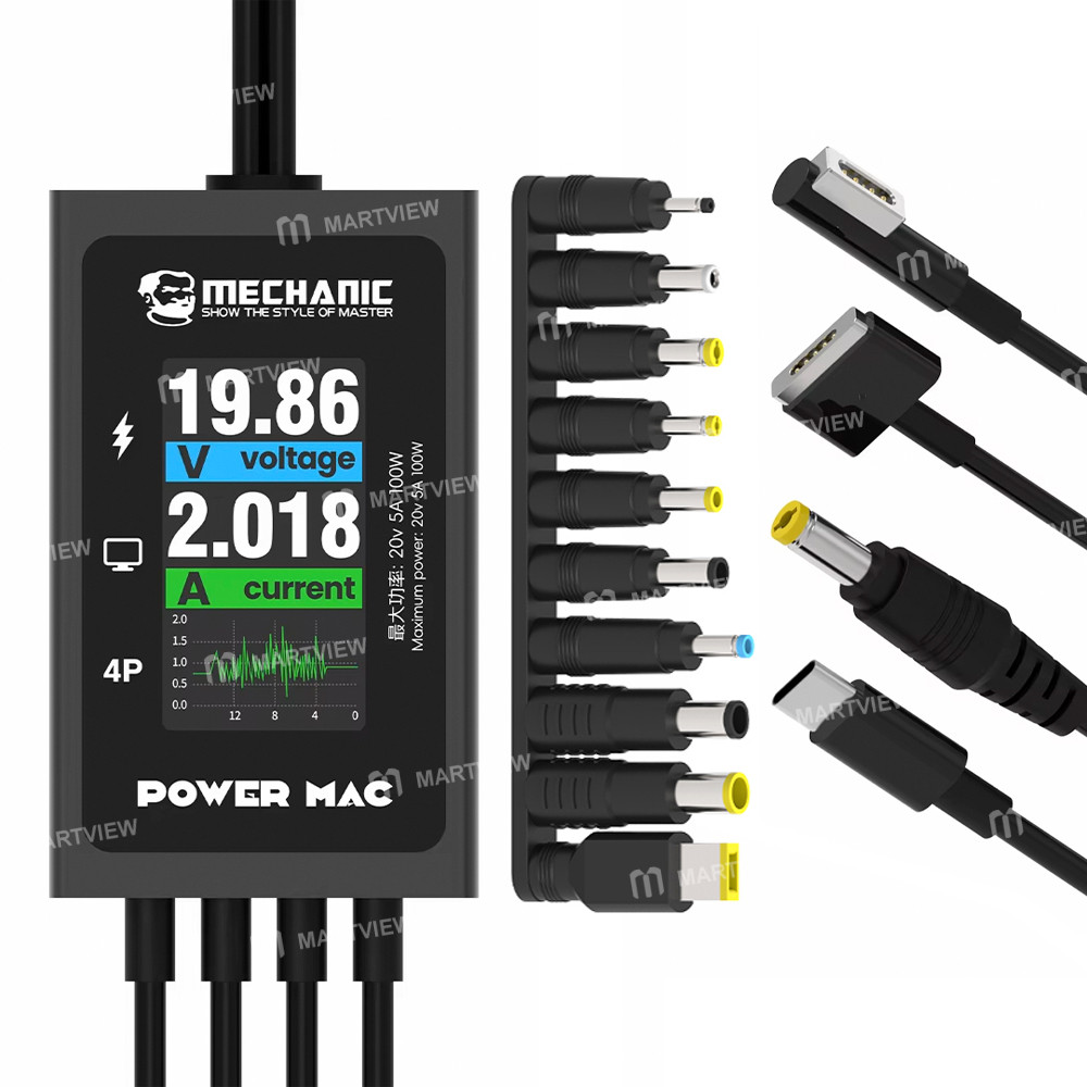 mechanic power-mac-computer-power-cable-for-laptop-repair-includes-usb-c-to-dc-adapter-set-1