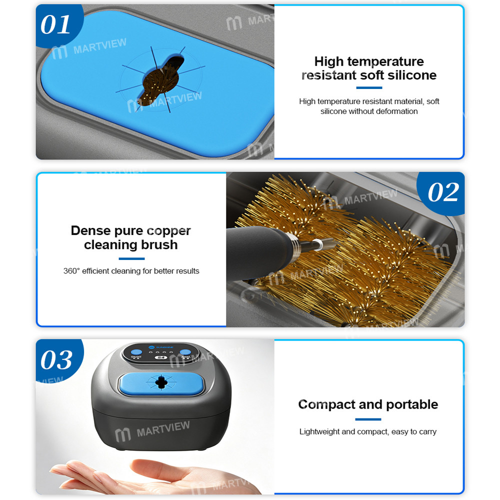 sunshine s4-adjustable-speed-automatic-soldering-iron-tip-cleaner-16