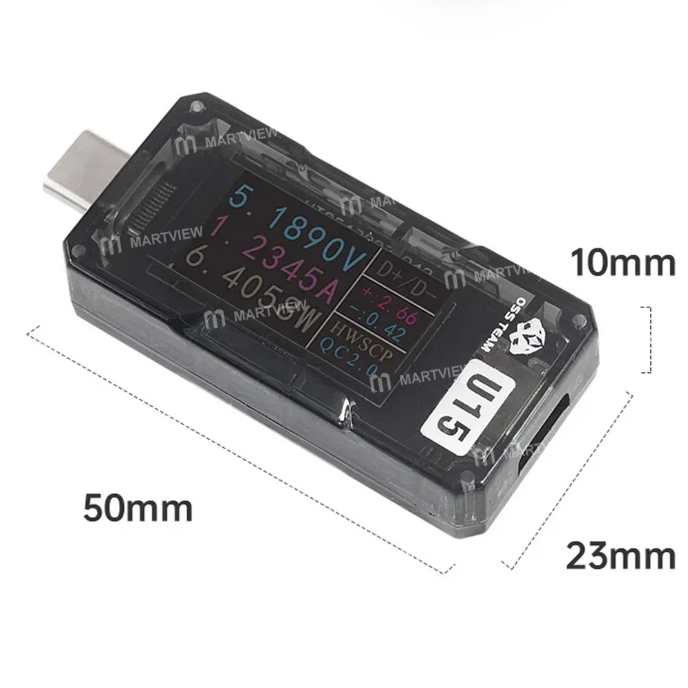 oss u15-u16-type-c-usb-a-50v-12a-dijital-ekranlı-hızlı-şarj-test cihazı-4
