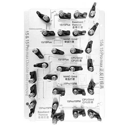 JCID EM02 / EM03 Dedicated Grinding Mold for iPhone 15 Series CPU / Baseband / Hard Drive Grinding