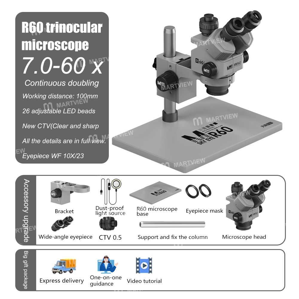 maant sky-eye-r60-7-60x-colorful-trinocular-microscope-with-large-base-for-pcb-welding-repair-15