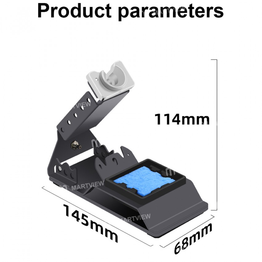 WL Simple Metal Soldering Iron Holder with Sleep Interface Supports Solder Station Sleep
