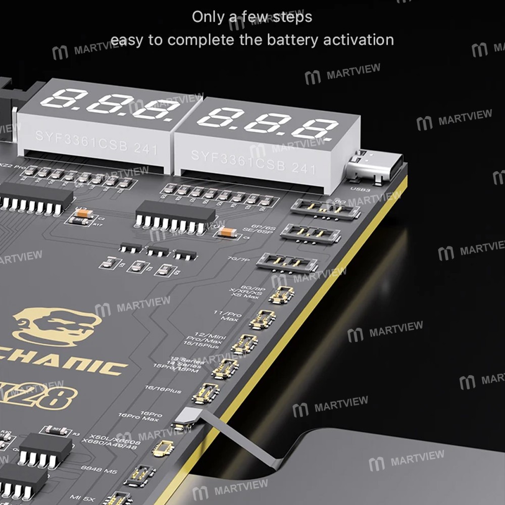 mechanic max28-battery-activation-detection-board-for-iphone-6-to-16pro-max-android-5