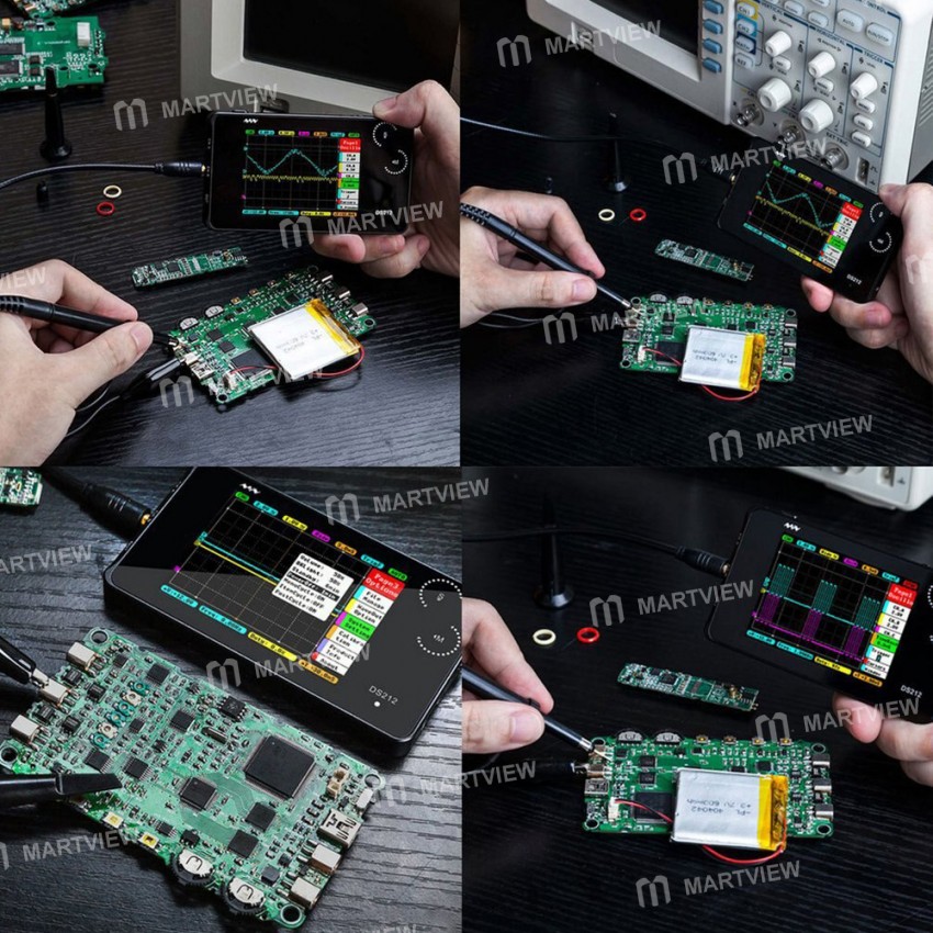 DS212 Portable Dual-channel Digital Touch Screen Oscilloscope with USB Interface