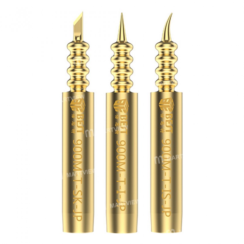 BEST 900M-T-JP Series Pagoda Type Oxygen-free Copper Solder Iron Tips for 936 Soldering Station - 3P