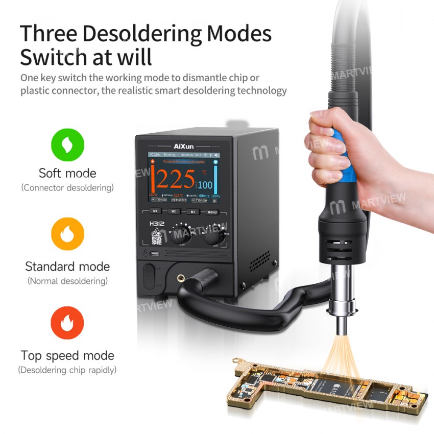 aixun h312-intelligent-internet-1400w-digital-display-hot-air-gun-bga-rework-station-6
