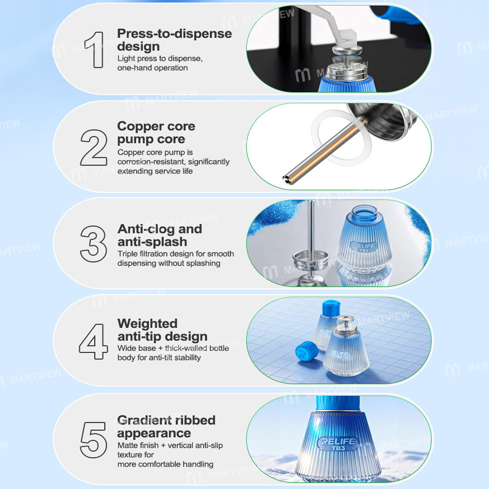 relife tb3-150ml-weighted-anti-tip-base-copper-pump-core--triple-leak-proof-design-solvent-bottle-8
