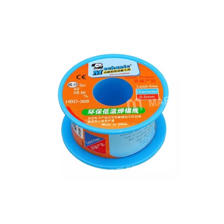 Mechanic HBD-366 100g 0.4mm 0.5mm Tin Solder Wire Lead-Free Solder Melt Rosin Core Phone Repair