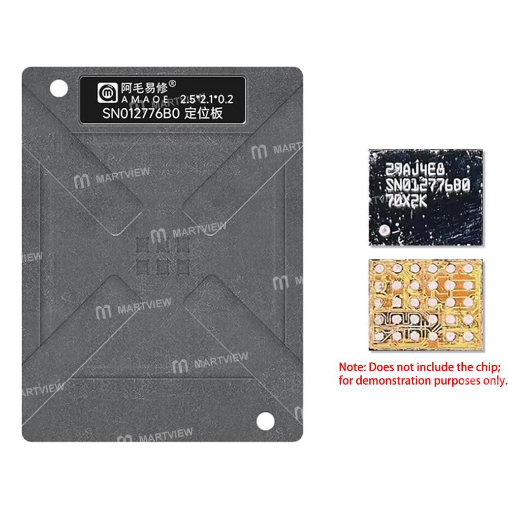 amaoe 012mm-sn012776b0-audio-amplifier-ic-bga-reballing-stencil-platform-set-for-apple-macbook-3