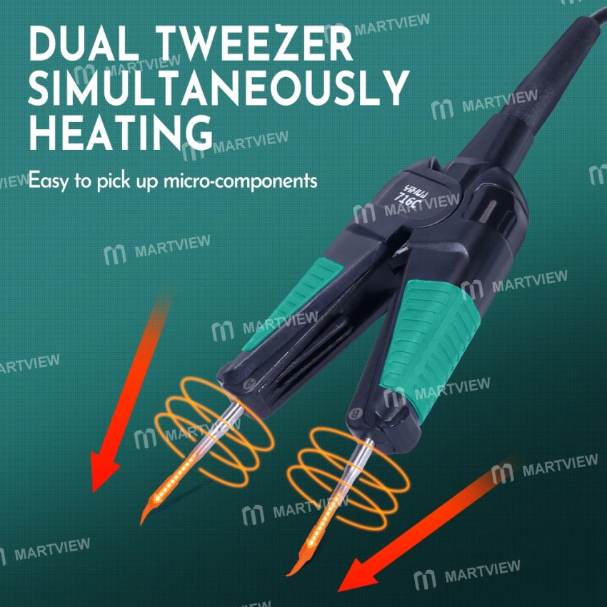 yihua 982d-i-intelligent-high-precision-soldering-station-with-907c-dual-head-tweezers-handle-5