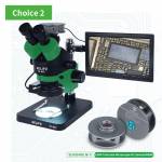 Relife RL-M3T 0.7-4.5X Trinocular HD Camera M-11 M-12 M-13 Stereo Microscope - Green