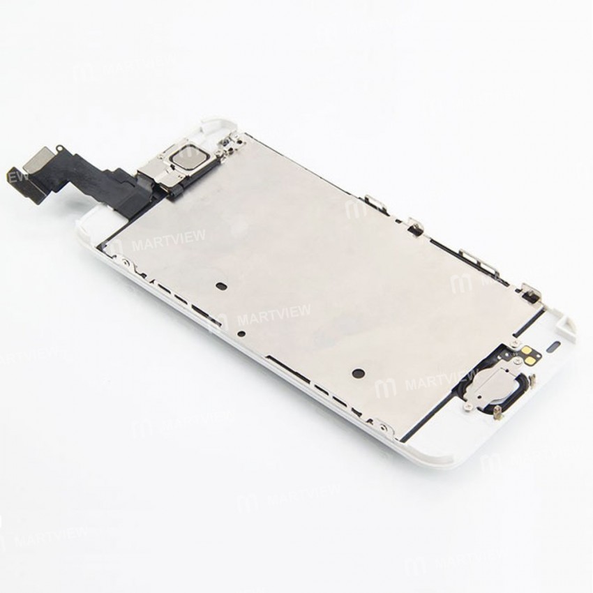 Replacement OEM iPhone 5c LCD with spareparts home button earphone camera etc white