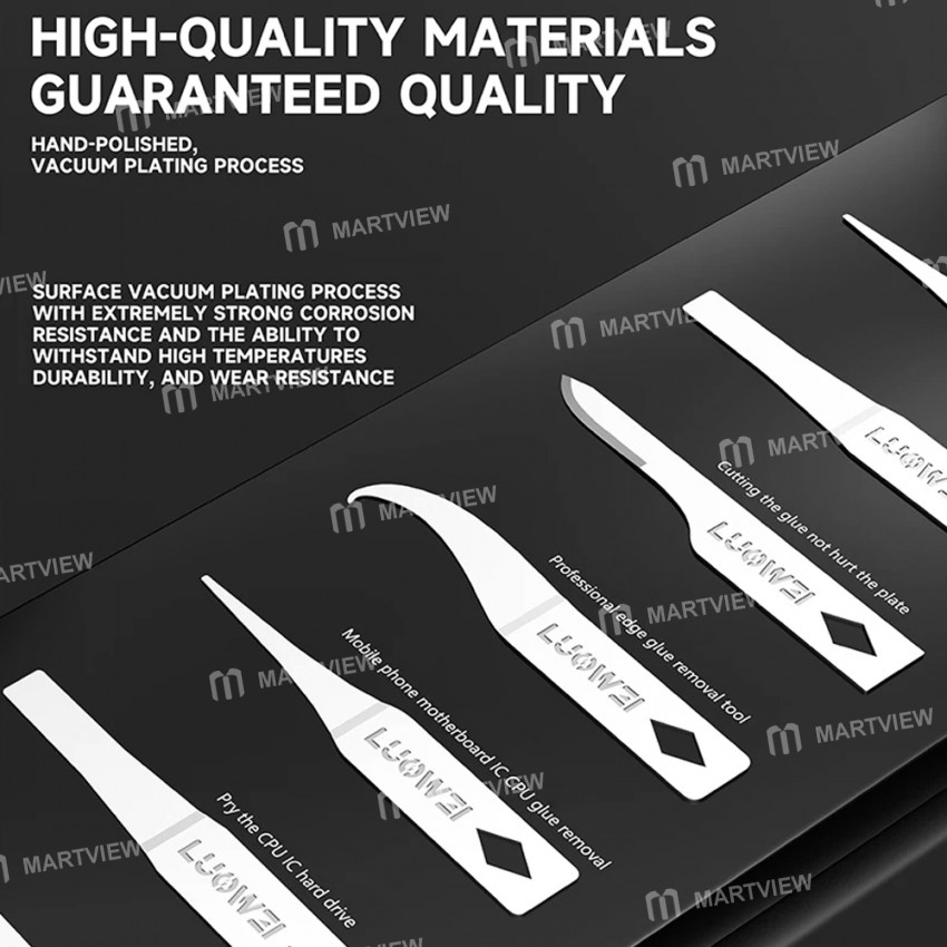 luowei lw-k1s-4-in-1-high-toughness-high-carbon-pry-blade-set-for-motherboard-ic-cpu-glue-removal-6