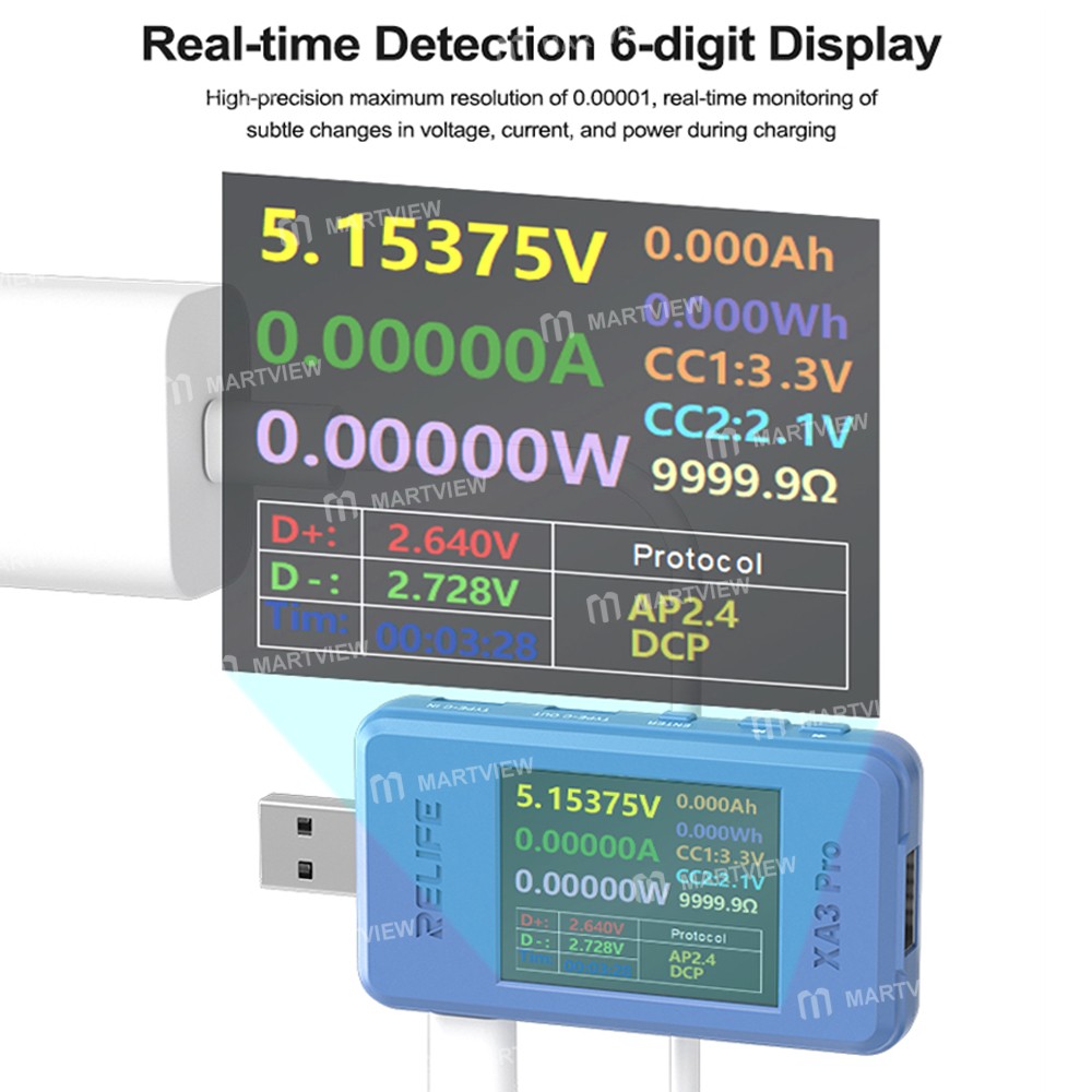 relife xa3-pro-multi-function-type-c-usb-professional-grade-usb-intelligent-detector-8