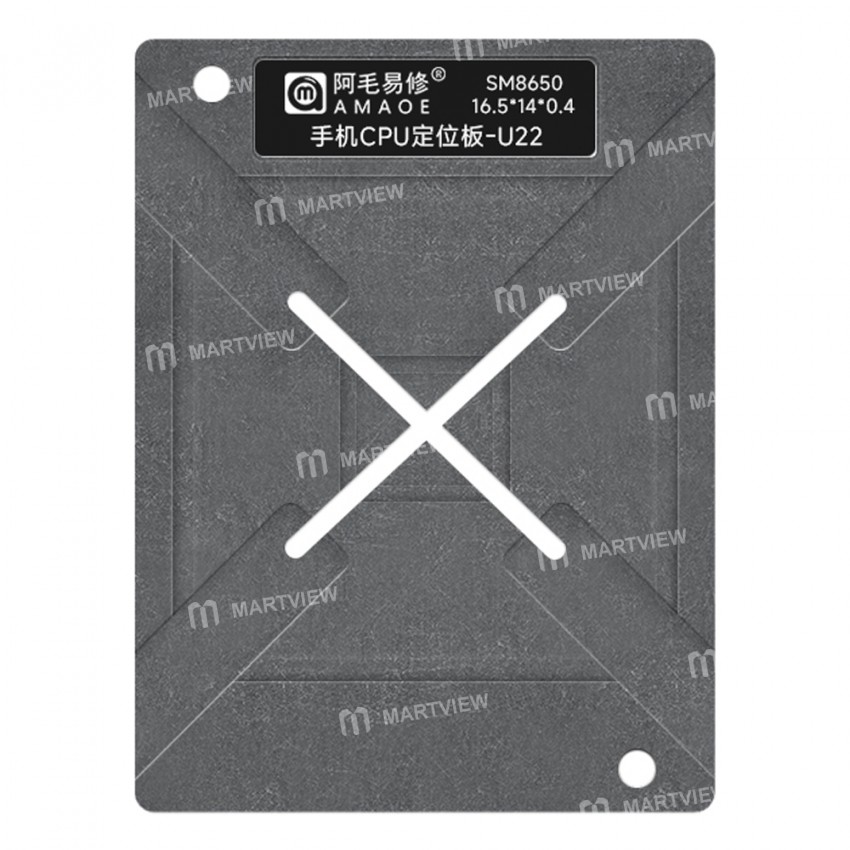 amaoe u22-012mm-bga-reballing-stencil-platform-set-for-qualcomm-snapdragon-8gen3-sm8650-2