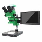 Relife RL-M5T-B1 0.7-5X Continuous Zoom Trinocular Microscope with HD Camera & LCD Display