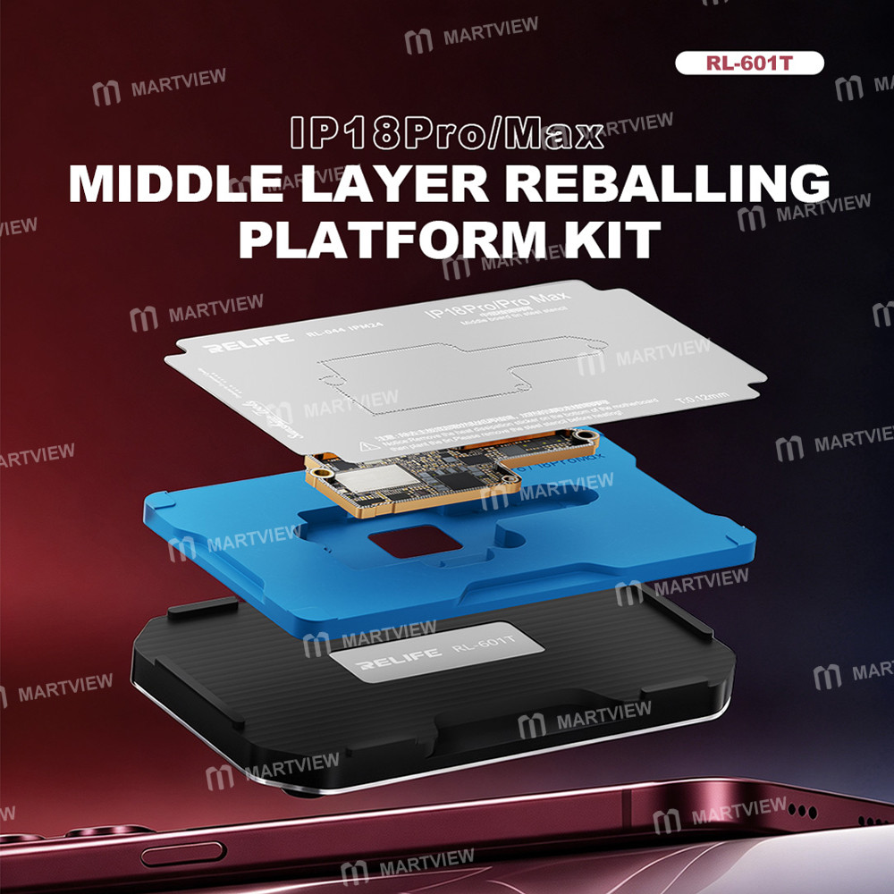 relife rl-601t-33-in-1-middle-layer-tin-planting-bga-reballing-platform-set-for-iphone-x-to-18pro-ma
