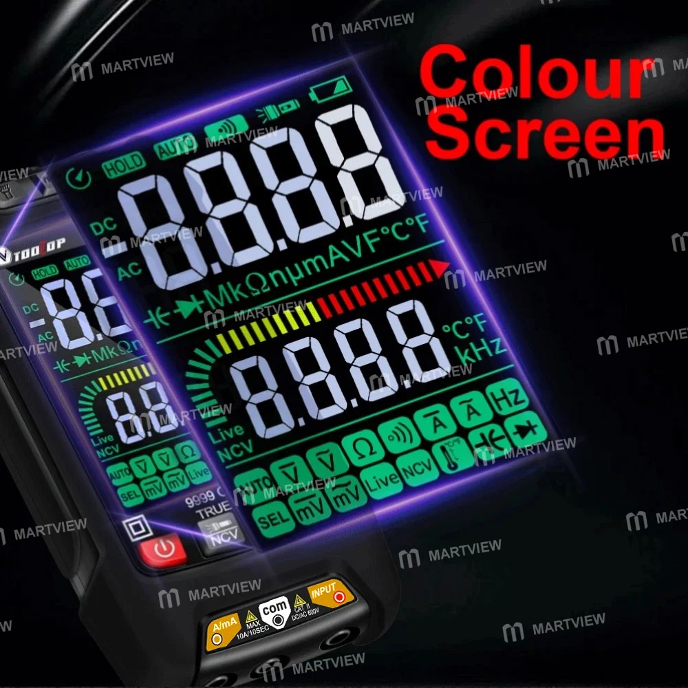tooltop et8135-portable-color-display-intelligent-auto-identification-burn-proof-multimeter-7