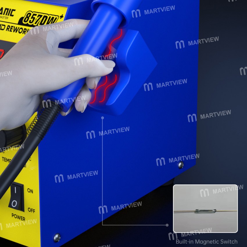 Mechanic 857DW+ Digital Display Constant Double Eddy Current Hot Air Desoldering Station