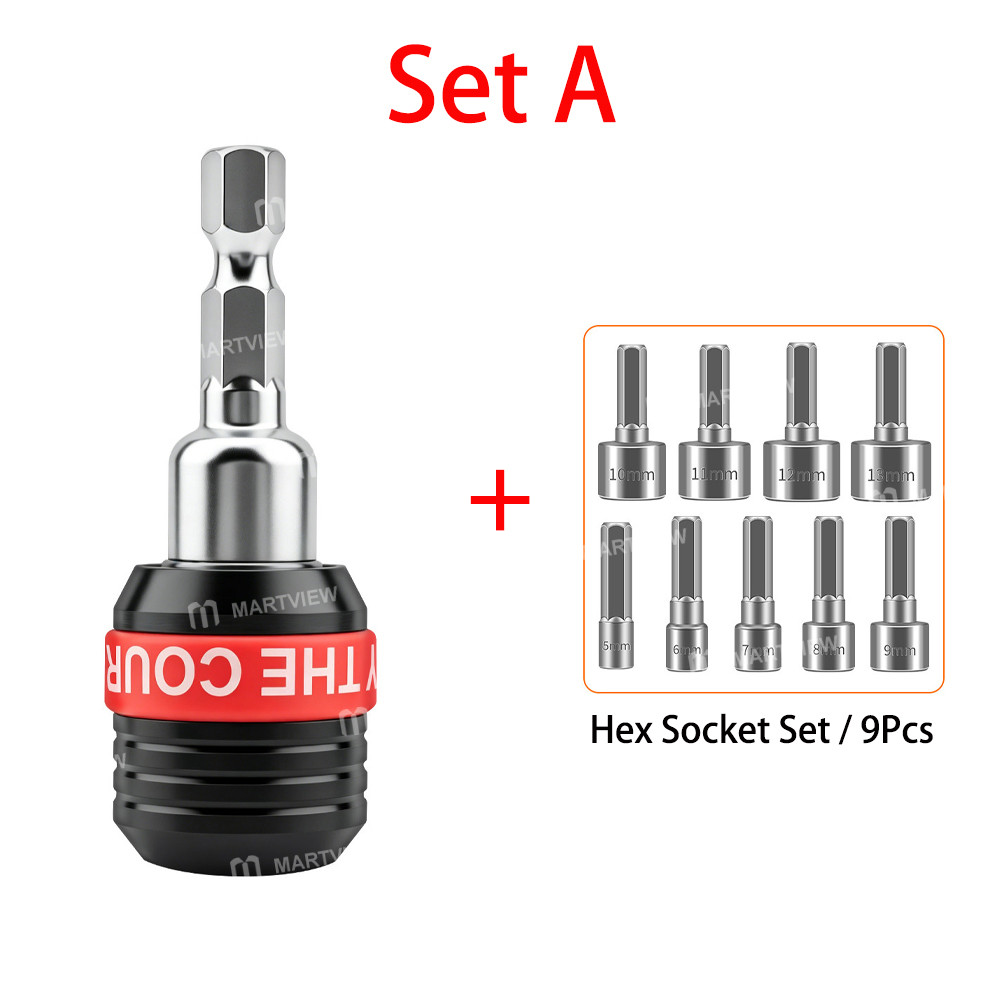 635mm hexagonal-conversion-self-locking-screwdriver-extension-bar-with-screwdriver-socket-set-11