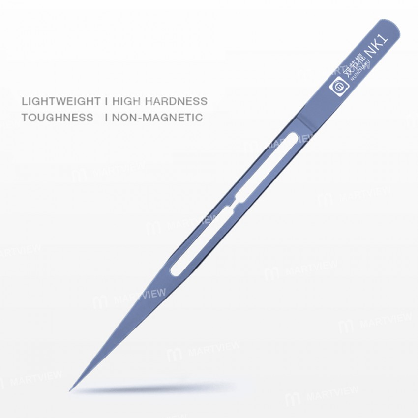 Amaoe NK1 / NK2 Non-magnetic Super Toughness Industrial Titanium Alloy Tweezers for Phone Repair
