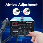 yihua 852d-740w-2-in-1-hot-air-gun-soldering-iron-tips-digital-display-desoldering-rework-station-8
