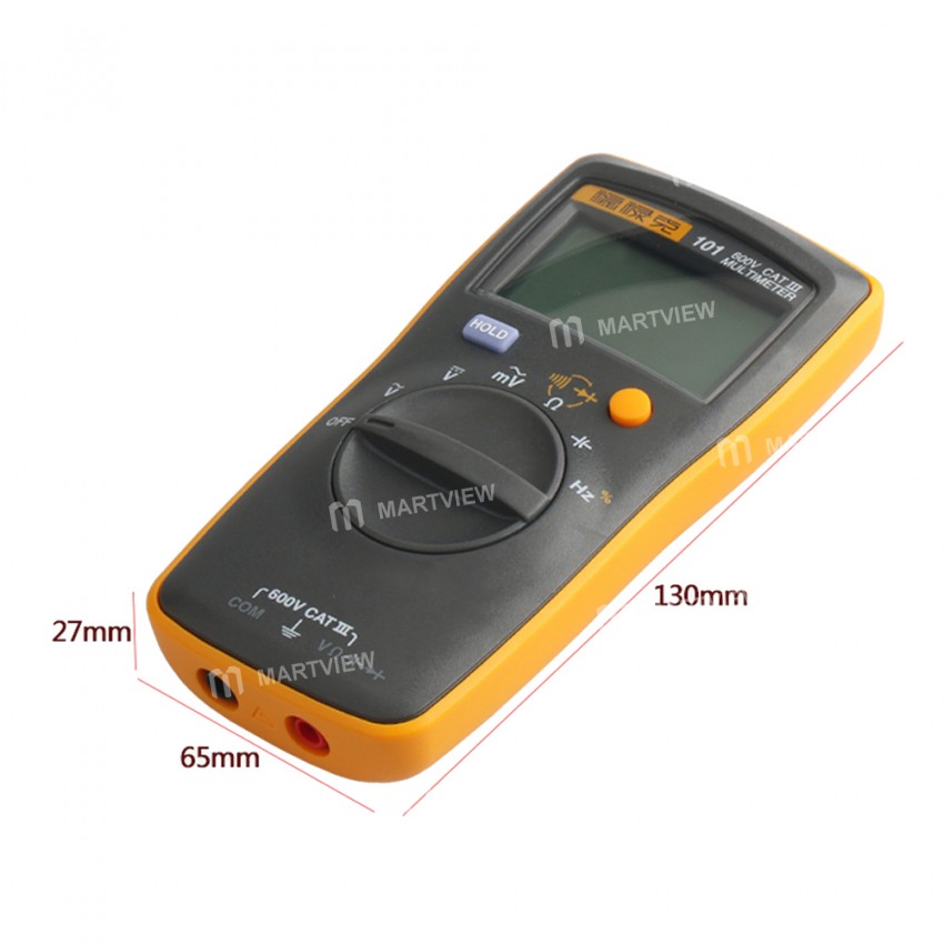 Fluke 101 Mini Auto Range Digital Multimeter for AC / DC Voltage Frequency Duty Cycle Test