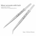 multi purpose-non-slip-stainless-steel-tweezers-with-clip-fastener-7