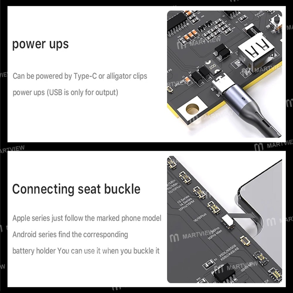 mechanic max28-battery-activation-detection-board-for-iphone-6-to-16pro-max-android-6