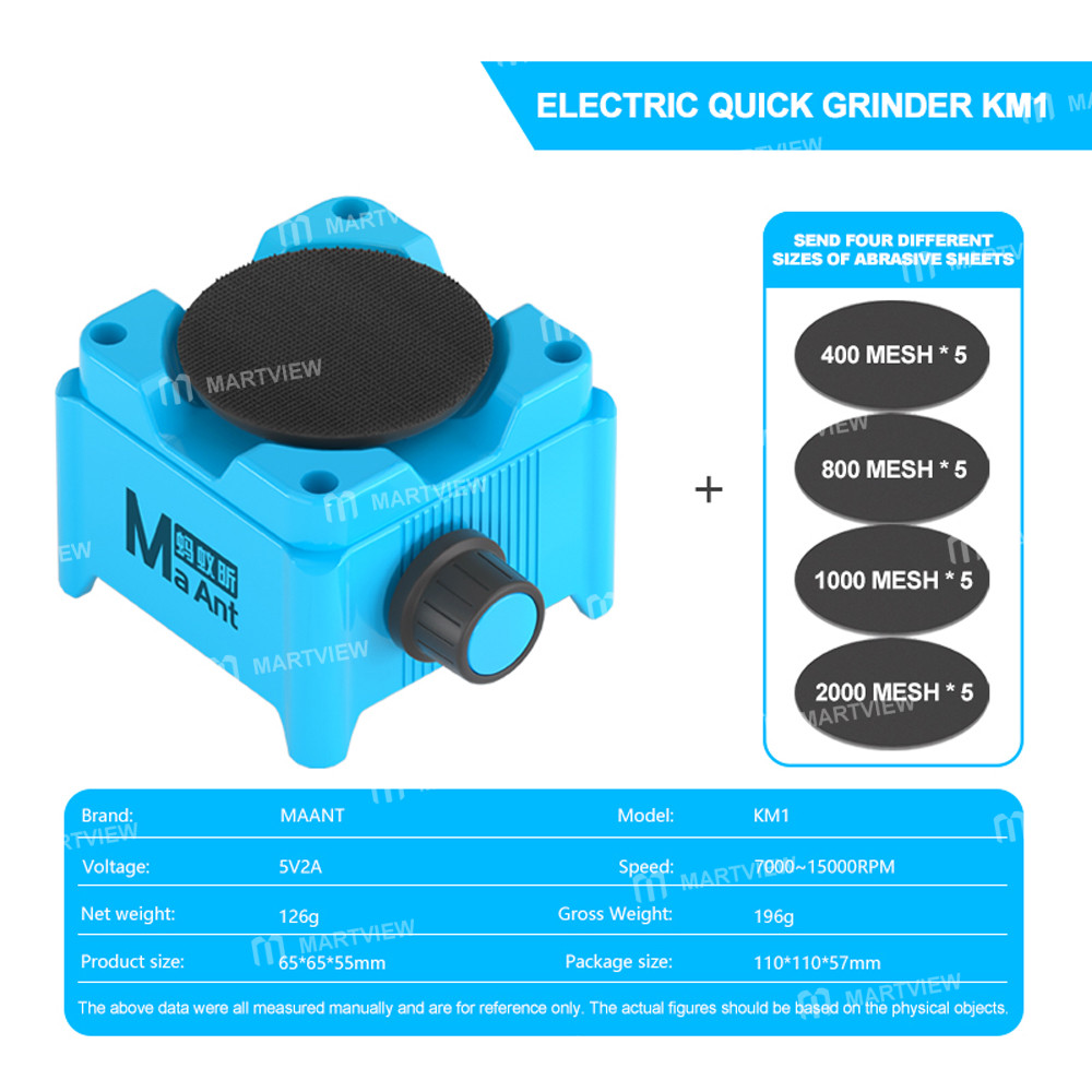 maant km1-disc-electric-quick-grinder-for-tweezers-blades-soldering-iron-tip-8