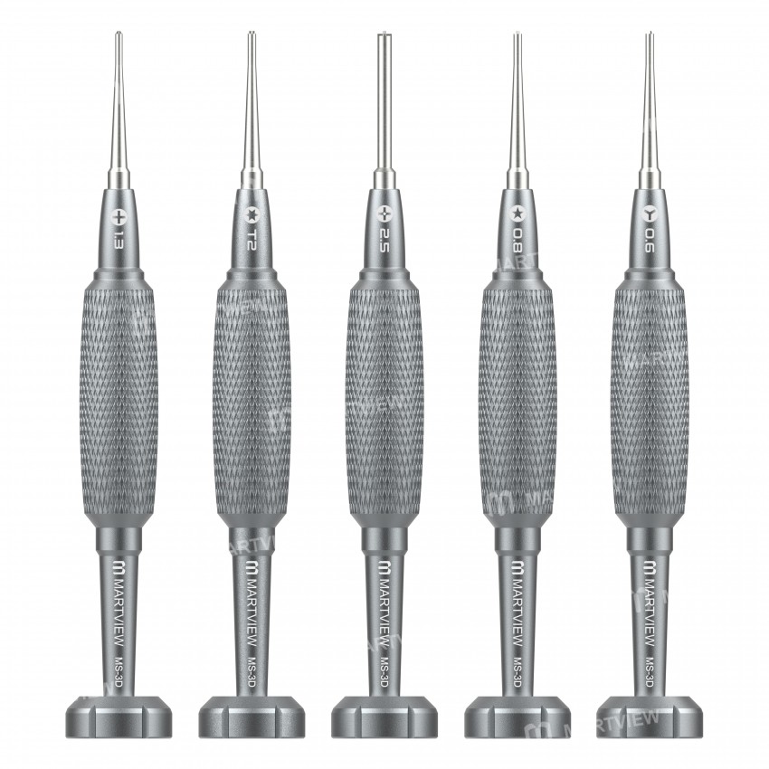 Martview MS-3D Aluminium Strong Hardness High-Precision Anti-Rust Anti-Slip Magnetic Screwdriver - M