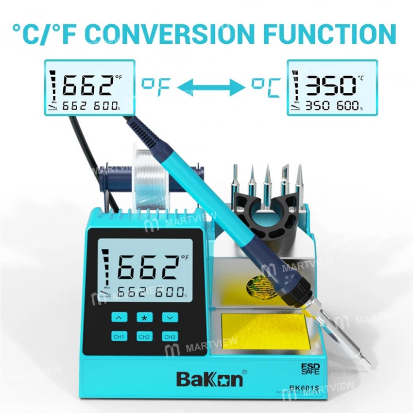 bakon bk601s-90w-all-in-one-adjustable-temperature-soldering-station-with-digital-display-7