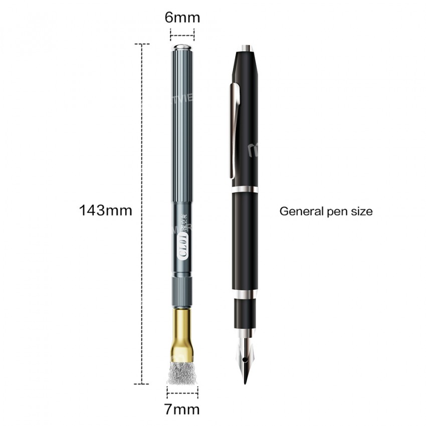 i2c cl01-pig-hair-brush-steel-brush-for-motherboard-ic-debonding-glue-cleaning-13