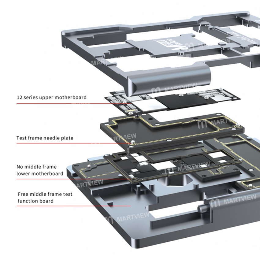 MaAnt M12 Motherboard Layering Tester Logic Board Stand Fixture Holder for iPhone 12 / 12 Pro / 12 P
